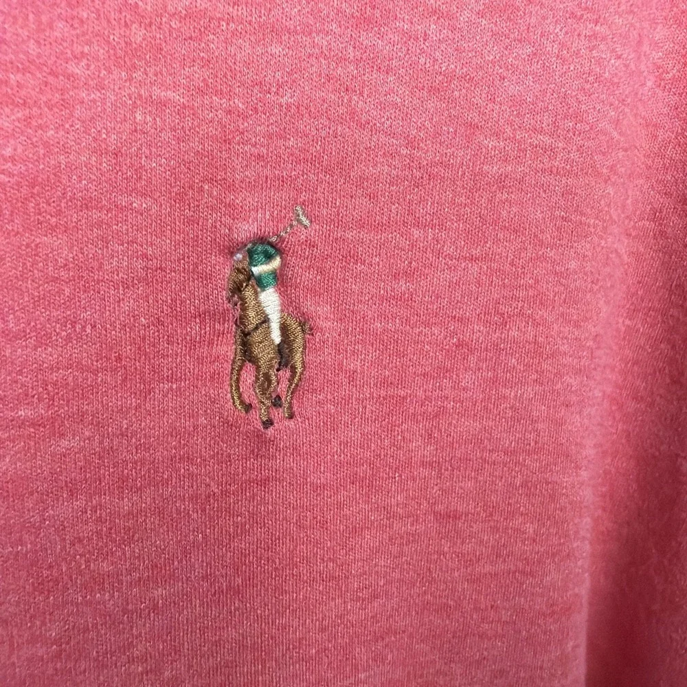 Polo Ralph Lauren Classic Fit Polo Shirt Men's Large‎ Heather Pink/ Red  Pony